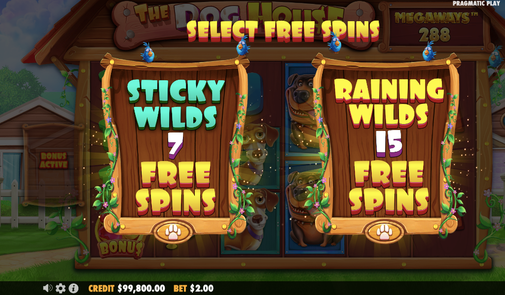 The Dog House Megaways - Free Spins choice